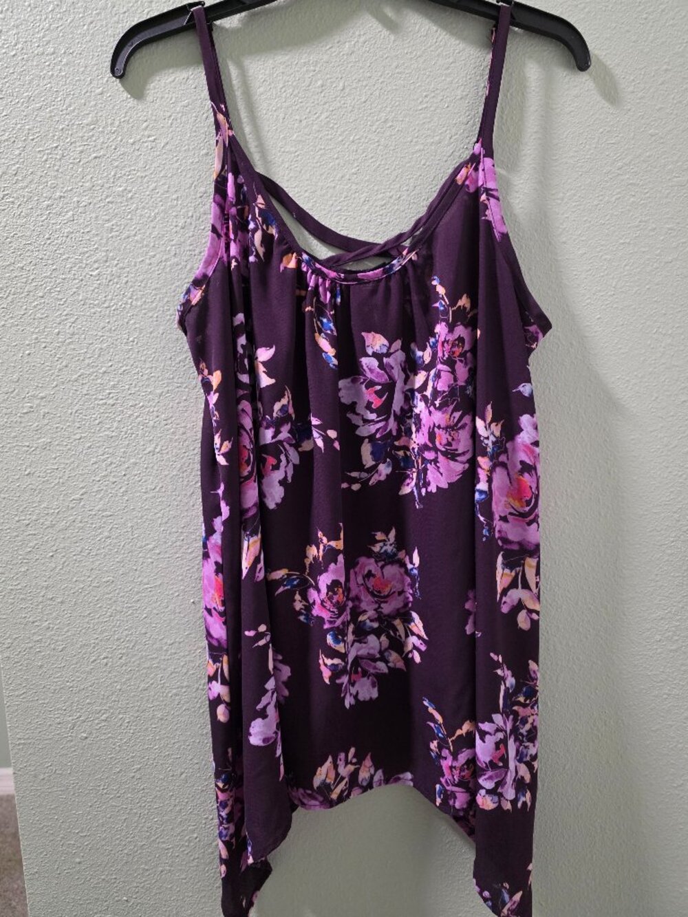 TORRID Size 0 Purple with Flowers